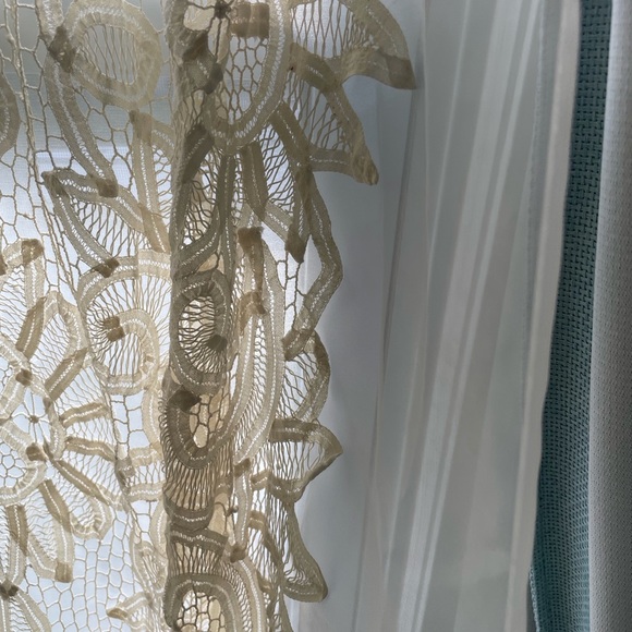 Vintage Victorian Curtain & Valance & Back Sheer 3 Pieces READ 2 window sets - Picture 5 of 13